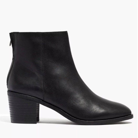 Madewell The Pauline Boot in Leather in True Black Size 9.5 NIB - Picture 11 of 11